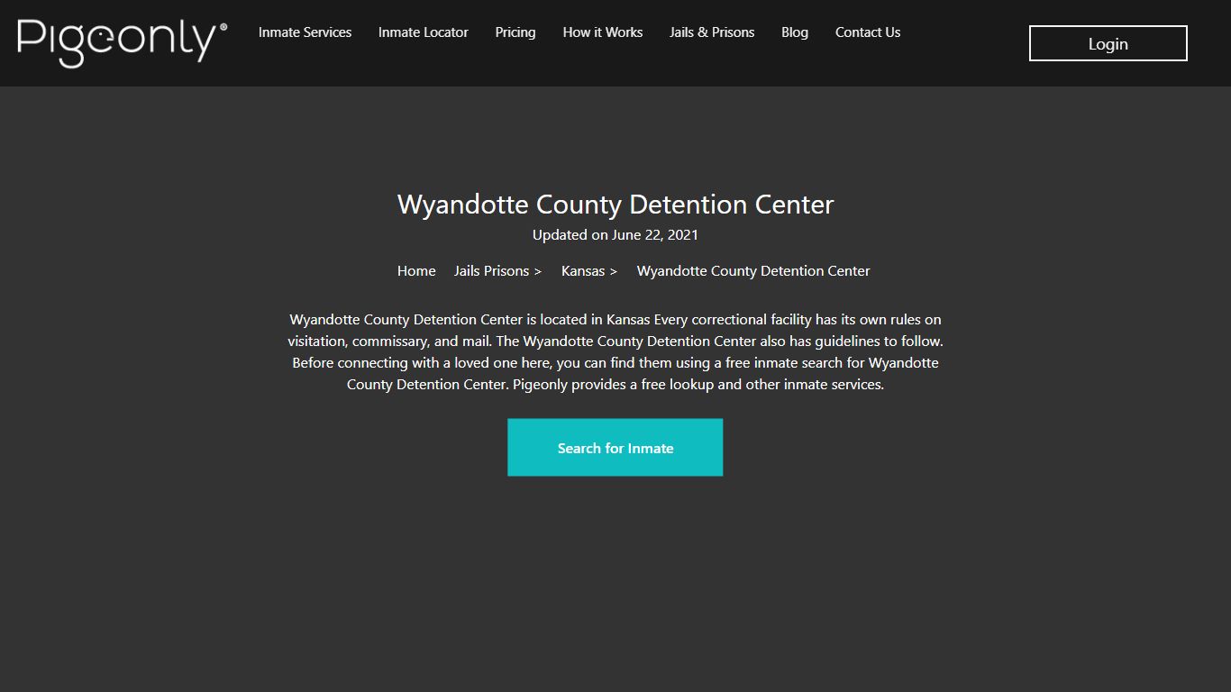 Wyandotte County Detention Center Inmate Search | Kansas